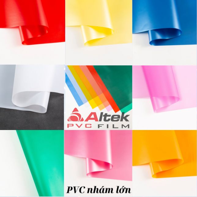 Màng nhựa PVC nhám lớn nhiều màu giá rẻ.
