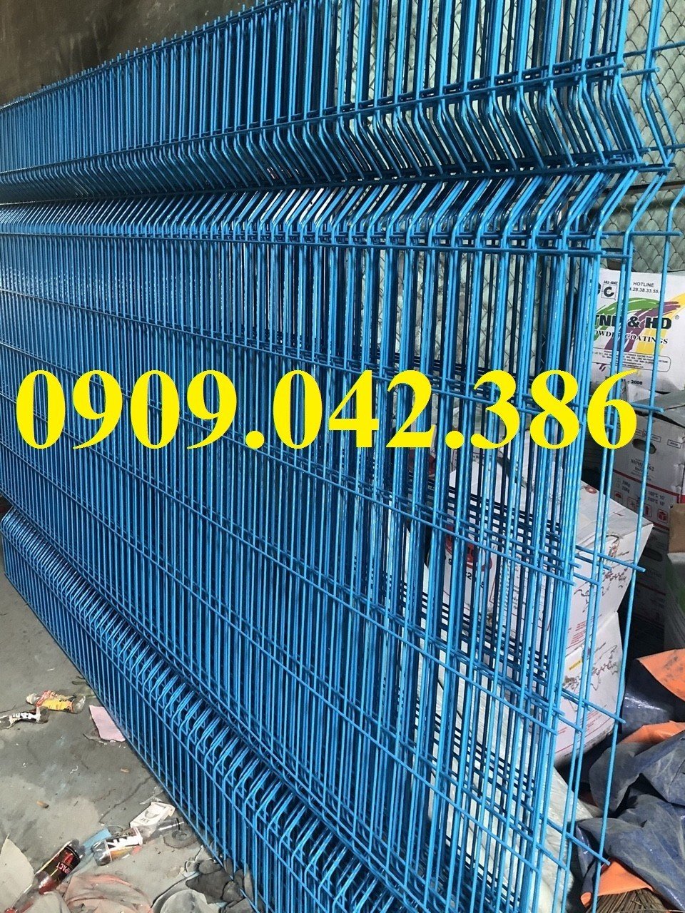Hàng rào lưới thép mạ kẽm D6 a50x200, Hàng rào sơn tĩnh điện