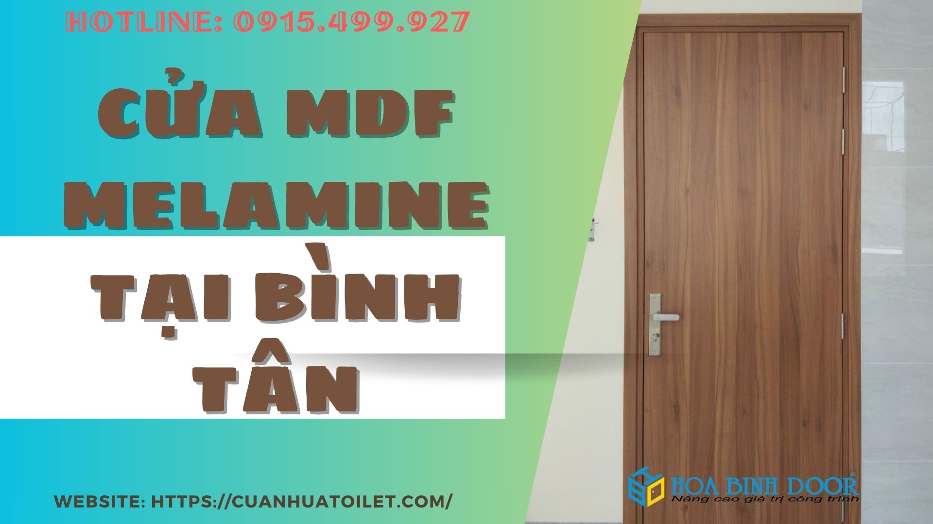 Cửa MDF Melamine tại Bình Tân - Cửa gỗ cao cấp