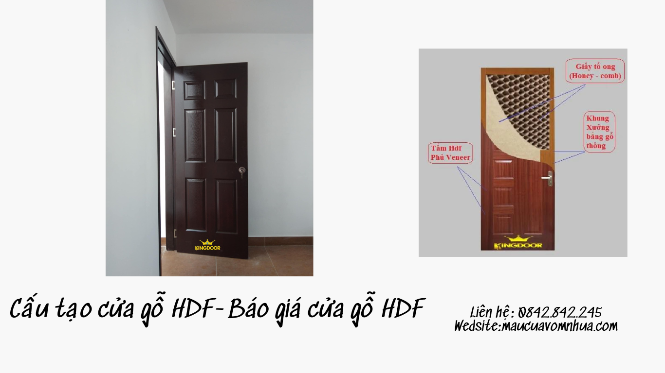 Cấu tạo cửa gỗ HDF-Báo giá cửa gỗ HDF mới nhất
