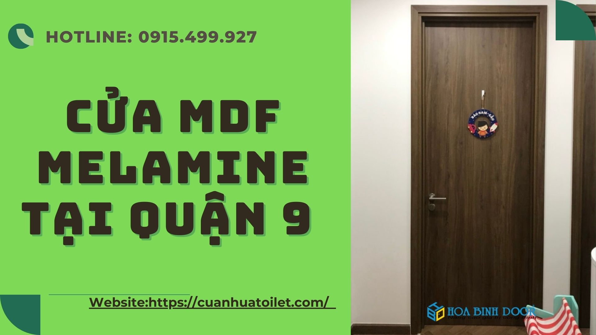 Cửa MDF Melamine tại Quận 9 - Cửa gỗ giá rẻ
