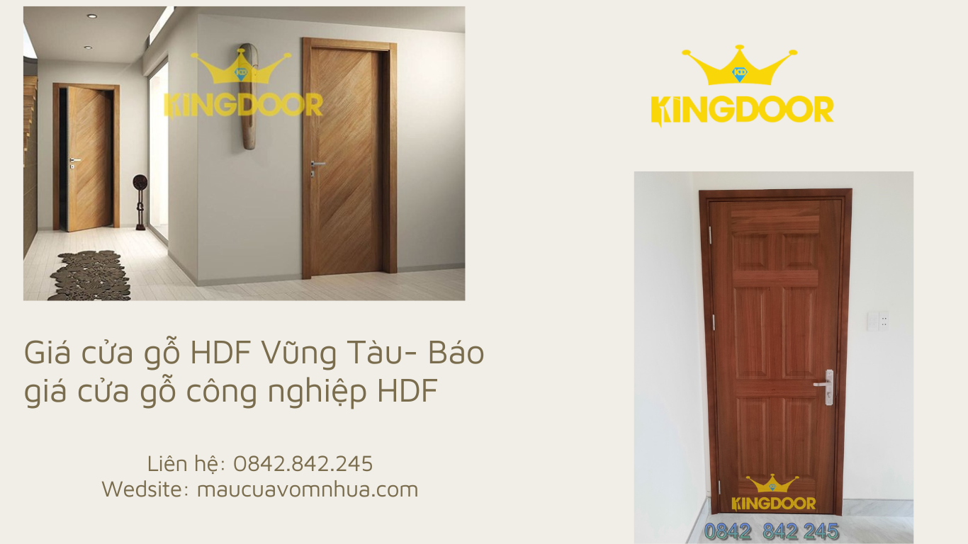 Giá cửa gỗ HDF Vũng Tàu- Báo giá cửa gỗ công nghiệp HDF mới nhất n2024