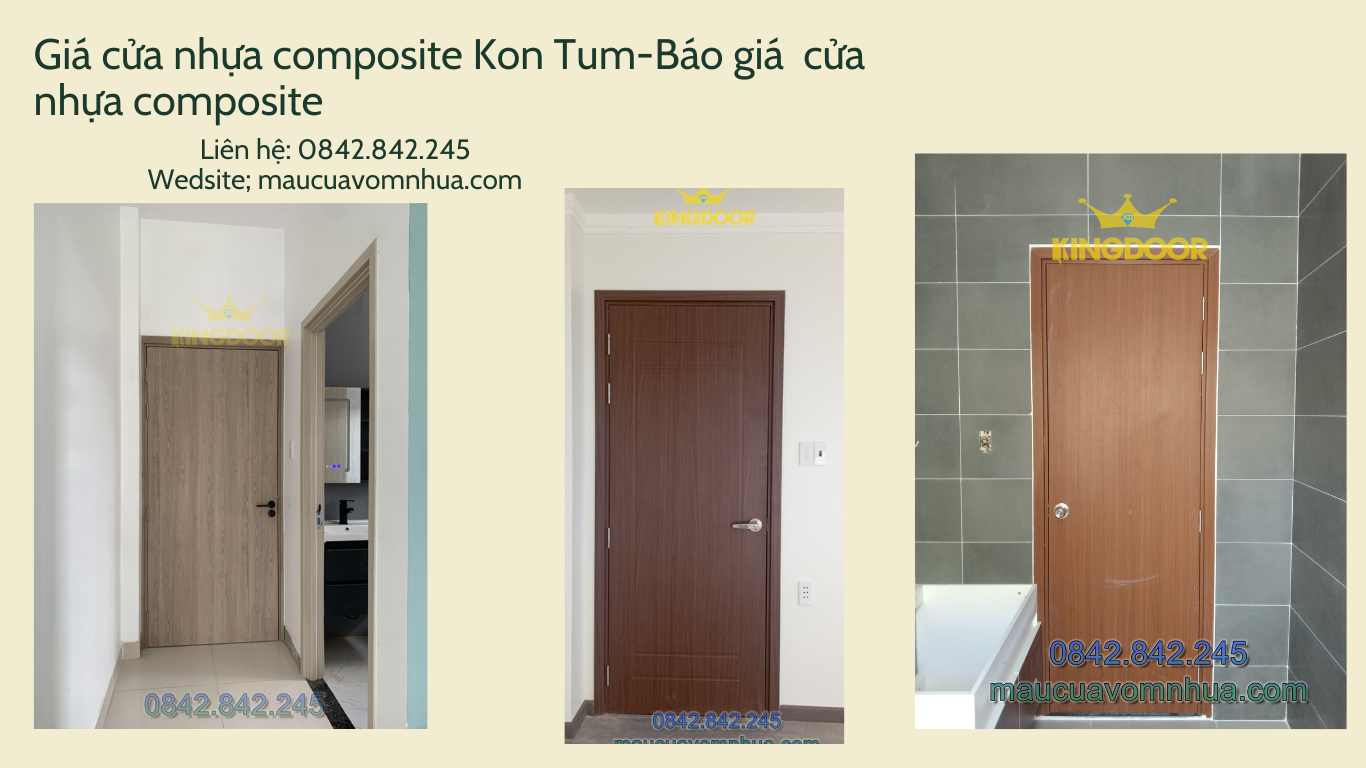 Giá cửa nhựa composite Kon Tum- Báo giá cửa nhựa composite