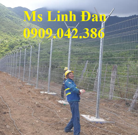 Nhận sản xuát hàng rào mạ kẽm,lưới thép hàng rào mạ kẽm sơn tĩnh điện