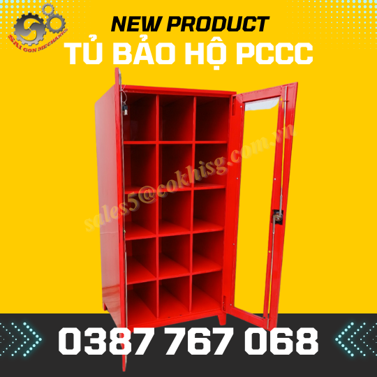 Tủ đựng đồ bảo hộ lao động PCCC TBVT Cơ Khí Sài Gòn