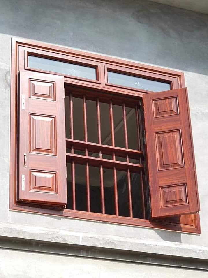 Cửa sổ thép vân gỗ tại Nha Trang  Mẫu cửa đẹp 2024