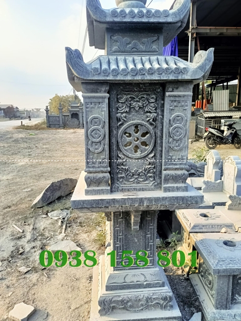 Cây hương thờ - mẫu cây hương đá thờ có mái che đẹp bán Tây Ninh