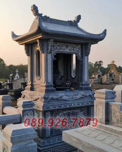 Cây hương thờ - Mẫu cây hương đá thờ có mái ngoài trời bán Vũng Tàu