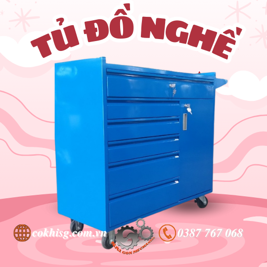 Tủ đồ nghề đa năng - Người bạn đồng hành của mọi thợ cơ khí