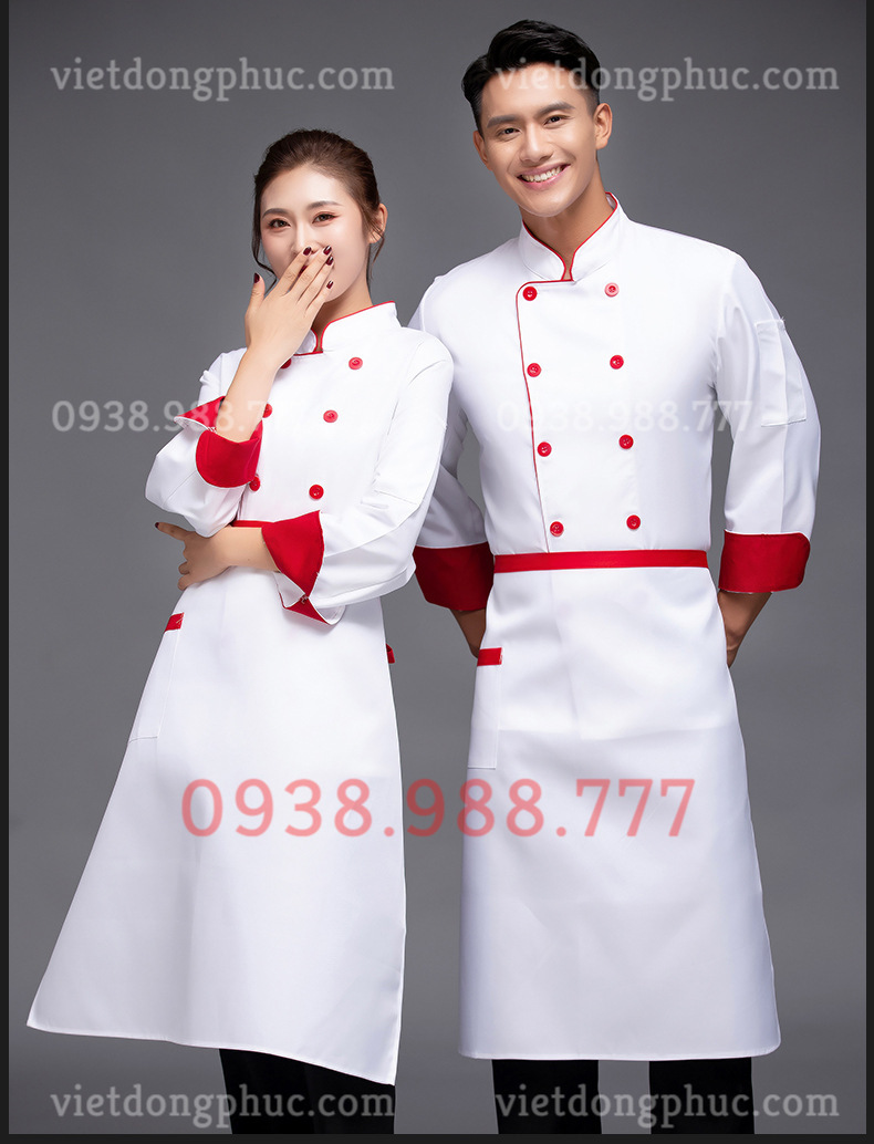 May đồng phục nhà bếp giá rẻ và đẹp tại Hà Nội