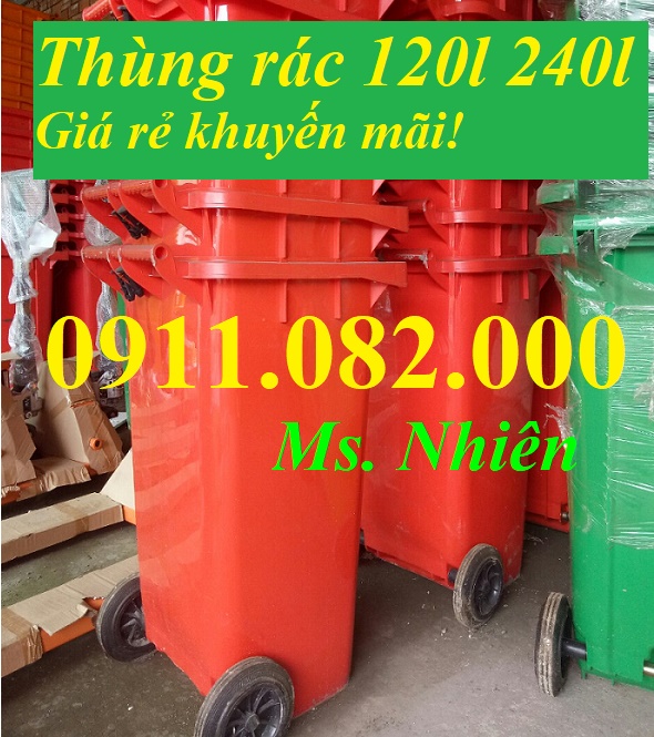 Thùng rác giá siêu rẻ thùng rác 120 lít 240 lít -lh 0911082000