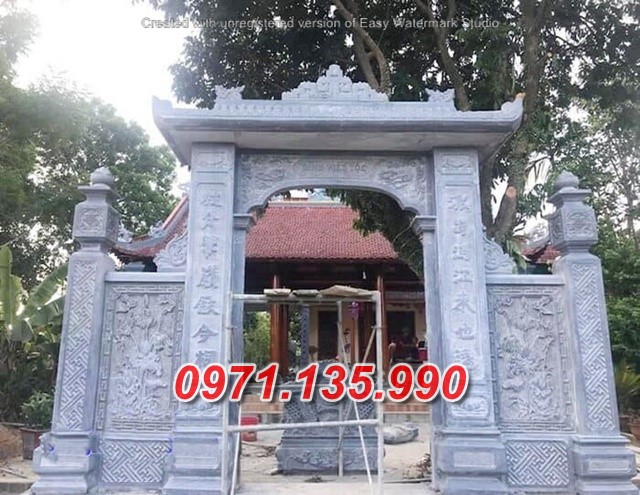 Mẫu cổng đá đẹp nhà thờ đình chùa bán tại lâm đồng tp hcm