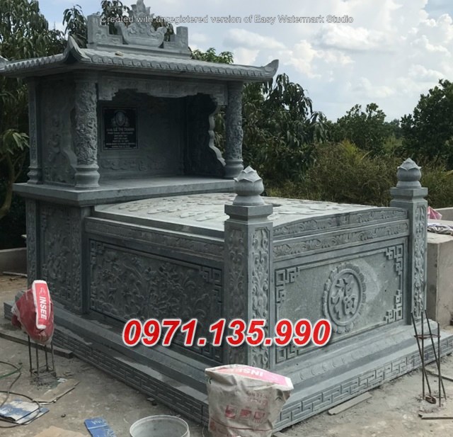 Mẫu lăng mộ đá có mái không mái đẹp bán tại Hà Tĩnh Nghệ An