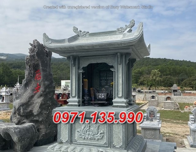 Mẫu lăng mộ đá có mái không mái đẹp bán tại Hà Tĩnh Nghệ An