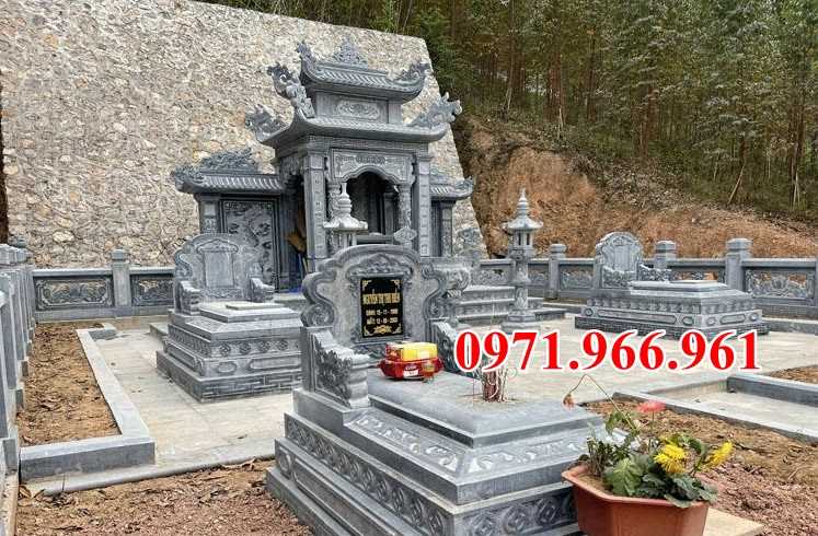 Mẫu lăng mộ đá tự nhiên nguyên khối đẹp bán tại Bình Thuận để tro cốt