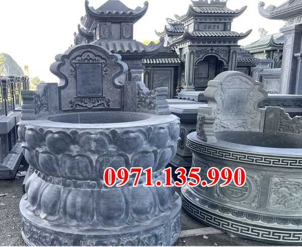 50 mẫu mộ đá tròn đẹp bán tại quảng ninh lăng mộ tổ hình tròn bằng đá