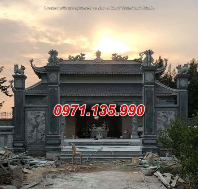 Cổng đá đẹp - Mẫu cổng bằng đá đơn giản đẹp bán tại Ninh Bình