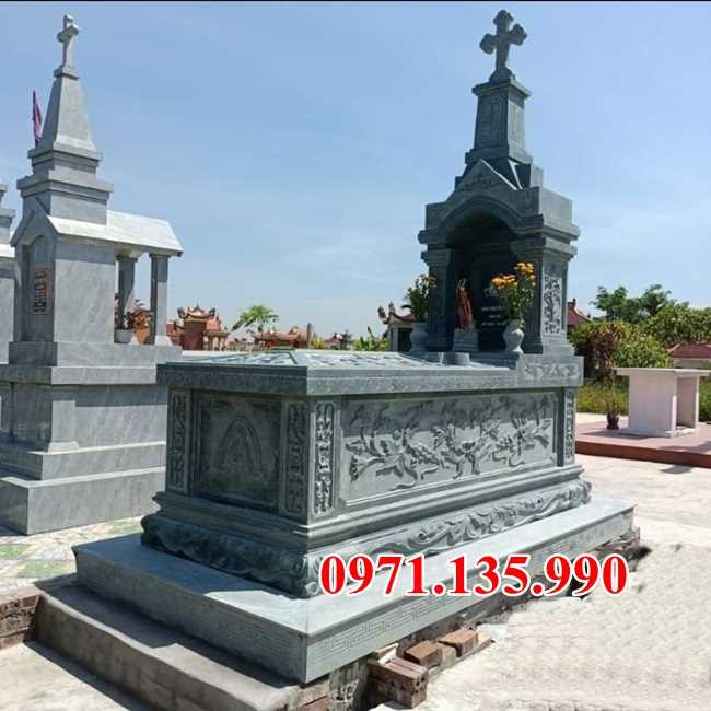 Lăng mộ đạo - Mẫu mộ công giáo bằng đá để tro cốt đẹp bán Vĩnh Long