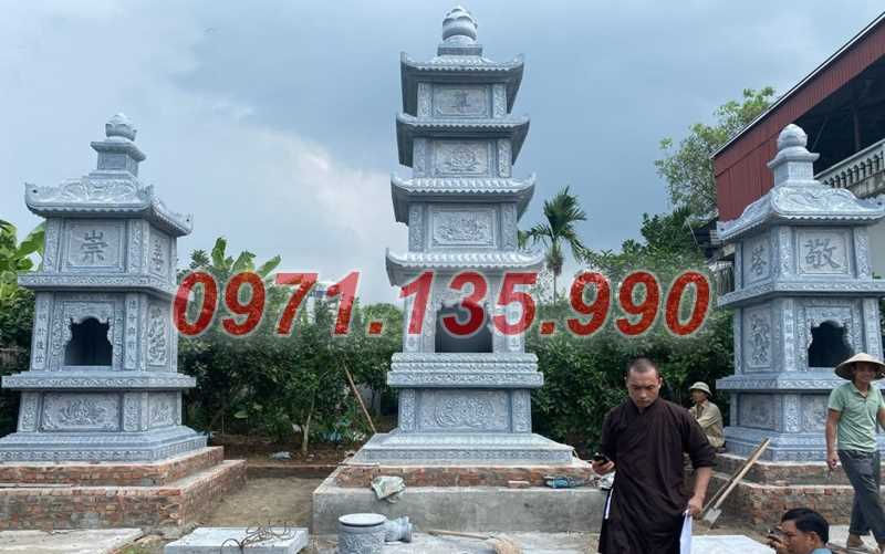 Mộ tháp đá phật giáo - Mẫu mộ tháp bằng đá xanh đẹp bán Ninh Thuận