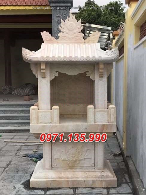 Miếu thờ  đá - Mẫu miếu thờ sơn thần linh bằng đá đẹp bán Bình Thuận