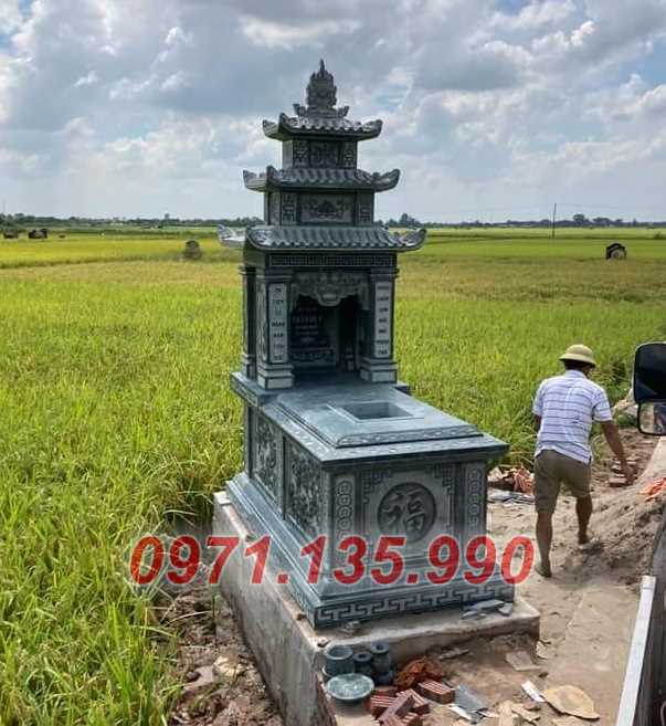 24 Mẫu mộ đá tự nhiên - Mộ bằng đá nguyên khối đẹp bán Tây Ninh