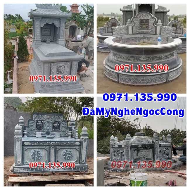 Nhà mồ đá đẹp - Mẫu nhà mồ bằng đá xanh đẹp bán Lâm Đồng
