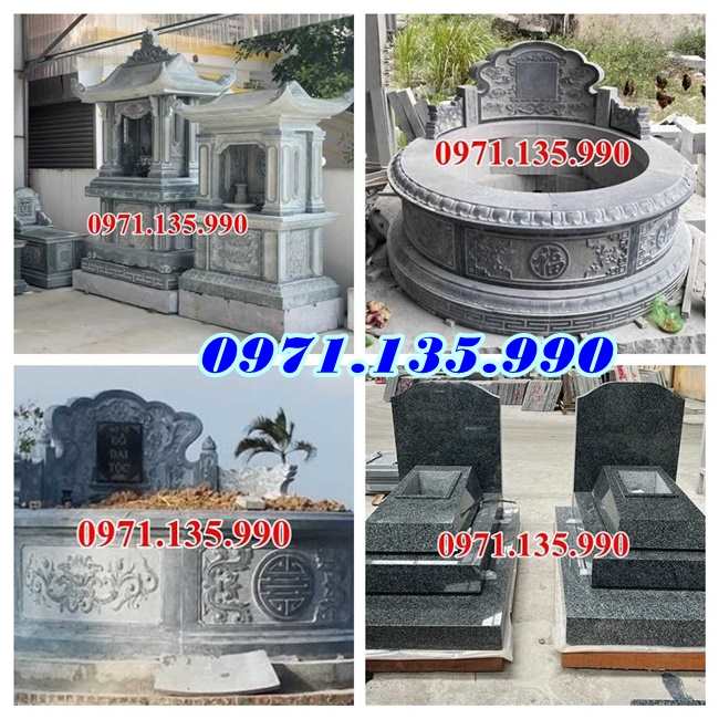 Nhà mồ đá đẹp - Mẫu nhà mồ bằng đá xanh đẹp bán Tiền Giang