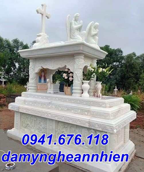 Cửa hàng bán 25+ Mẫu mộ công giáo bằng đá tại Đắk Lắk - Mộ Đạo