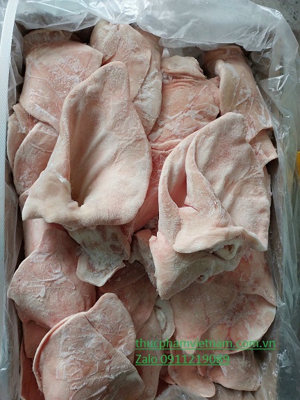Cách làm sạch tai lợn đông lạnh nhập khẩu trước khi nấu